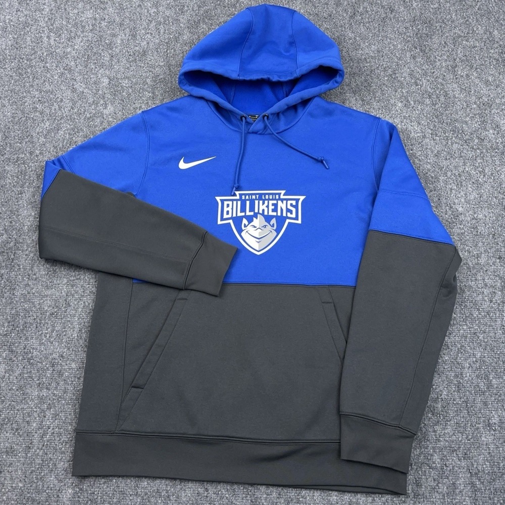 St Louis Billikens SLU‎ Nike Therma Pullover Hoodie Mens Medium NCAA Basketball